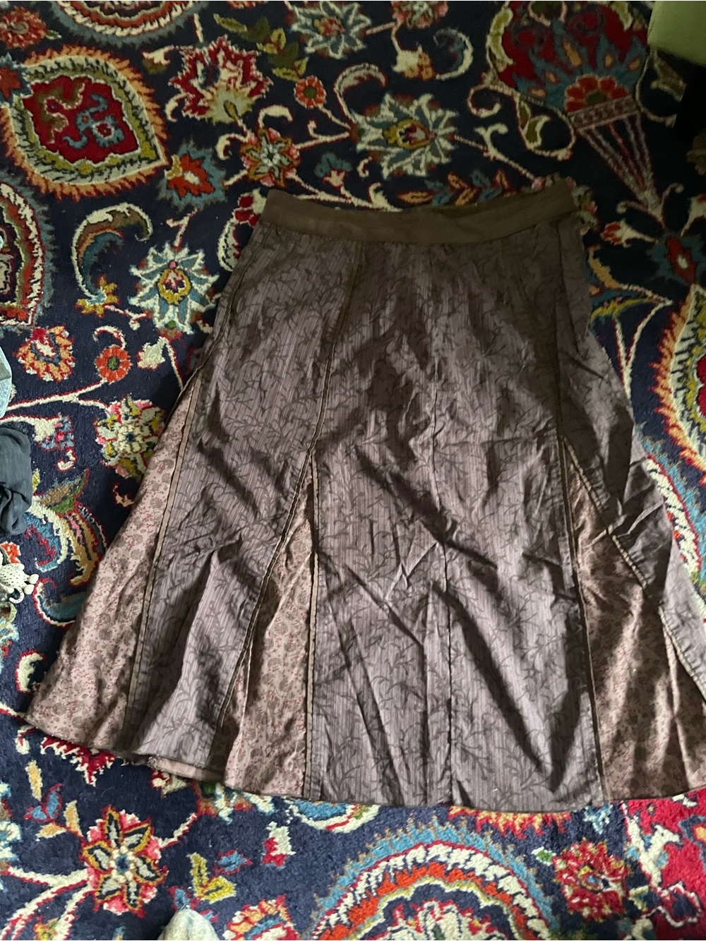 Purple Women's A-Line Panel Skirt
